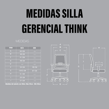 Silla gerencial think