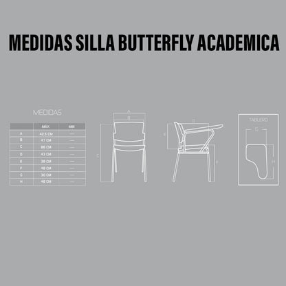 Silla academica Butterfly